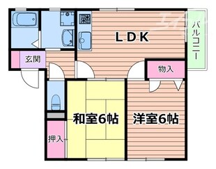 ファミーユ南が丘Ｃ棟の物件間取画像